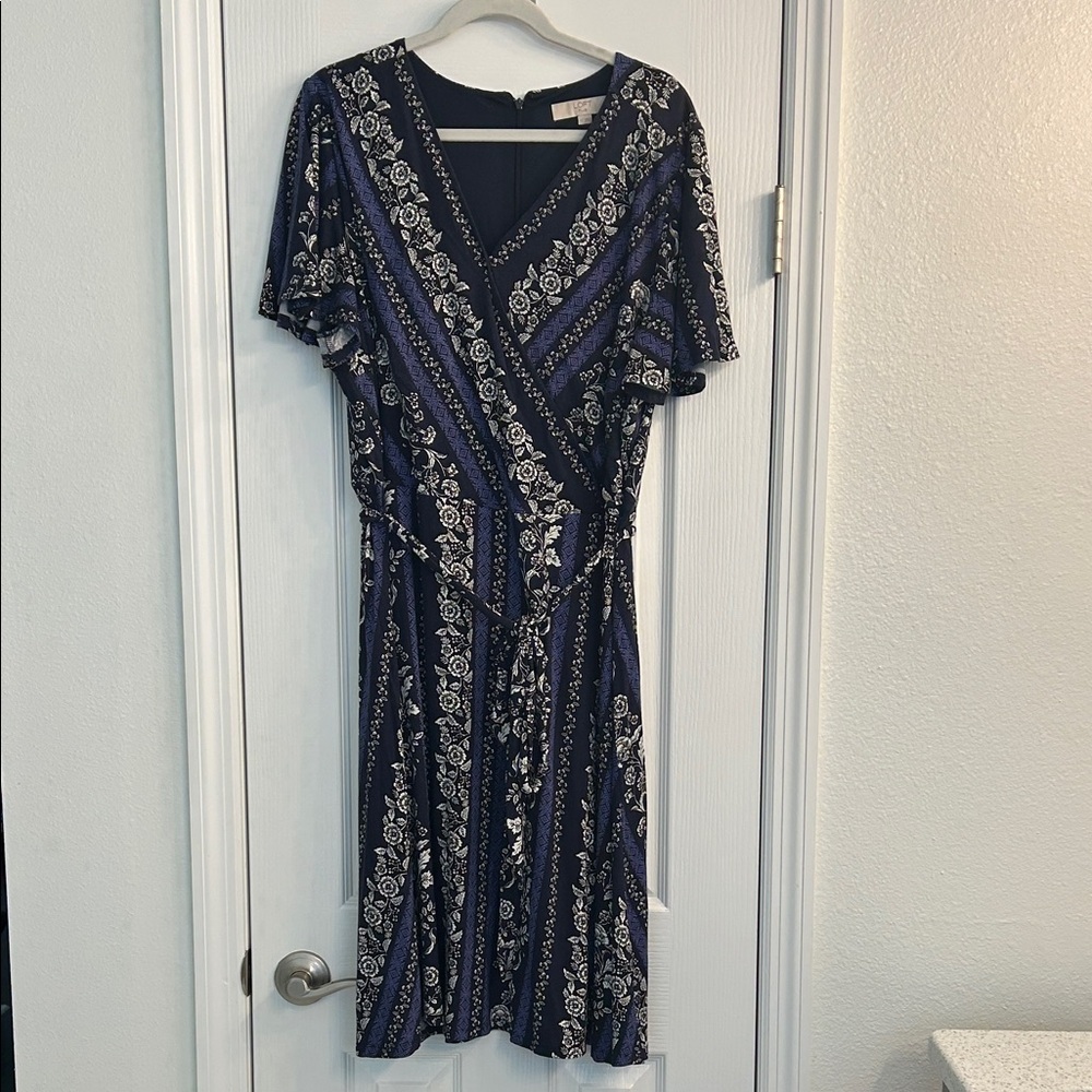LOFT Floral Midi Dress